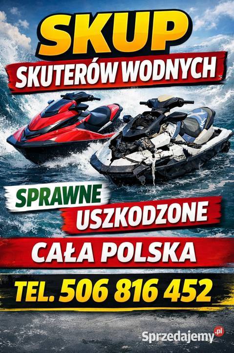 SKUP SKUTERÓW WODNYCH SPRAWNYCH USZKODZONYCH usługi moto