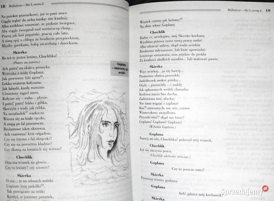 Balladyna Z opracowaniem Juliusz Słowacki Pozostałe Chełm sprzedam