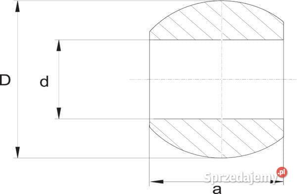 Kula dźwigni dolnej kat22 28856x44mm Kramp Kamionna