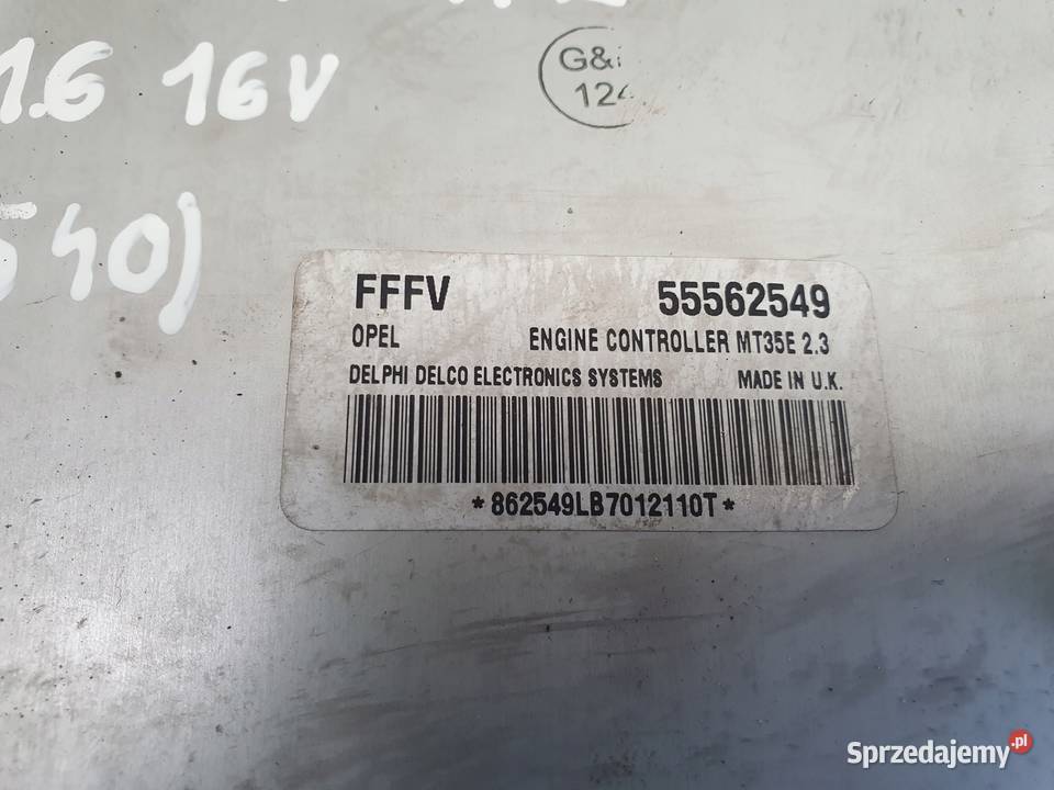 Opel Astra III H 16 16V STEROWNIK SILNIKA osobowe Komputery lubelskie Rudka