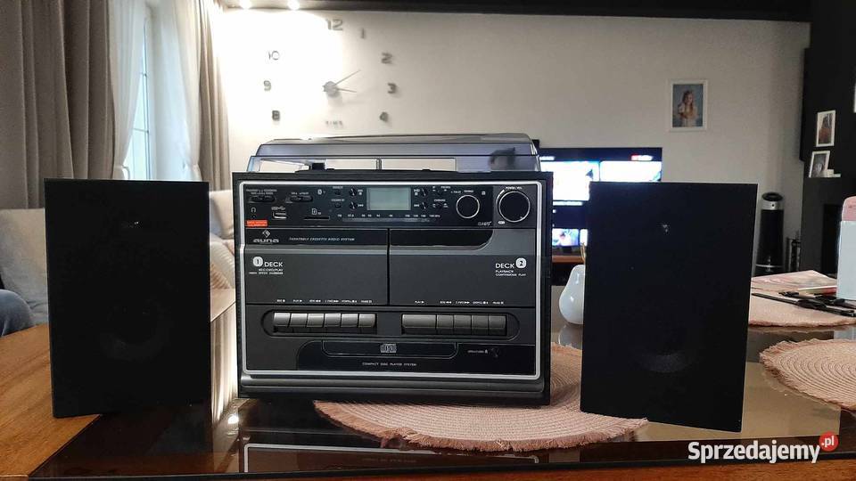 wieża auna388-bt gramofon kaseta bluetooth