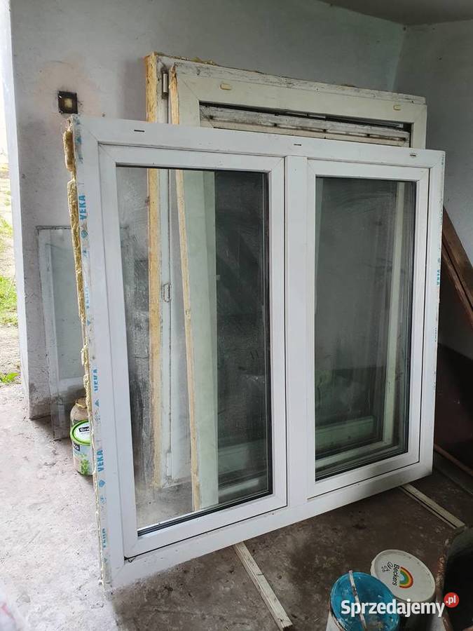Okna pcv używane z demontażu 107cm łódzkie Łowicz