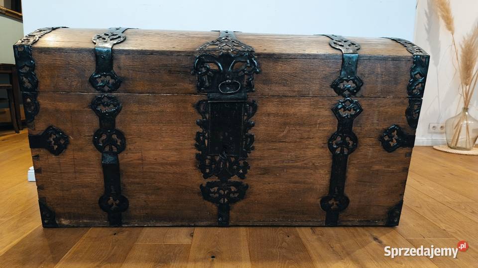 Stara oryginalna skrzynia XVIII wieczna Meble łódzkie Łódź