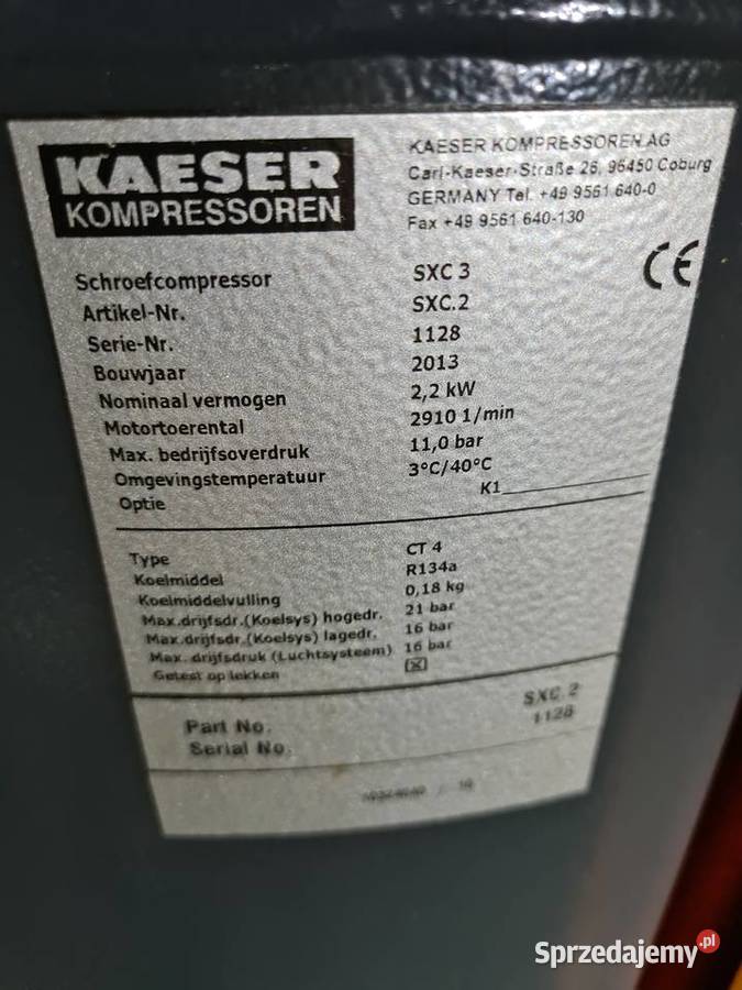 Kompresor śrubowy KAESER SM 11 75 kw Zduny
