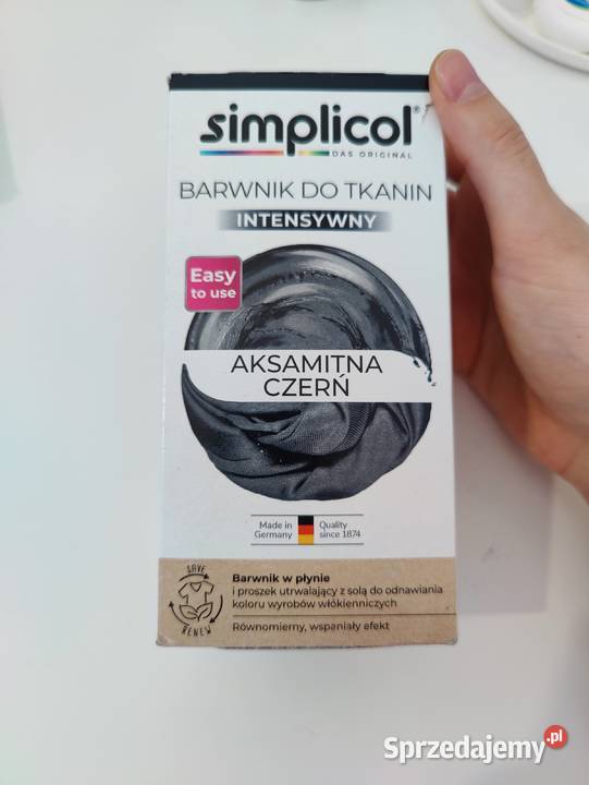 Barwnik do tkanin Aksamitna czerń lubuskie Gorzów Wielkopolski