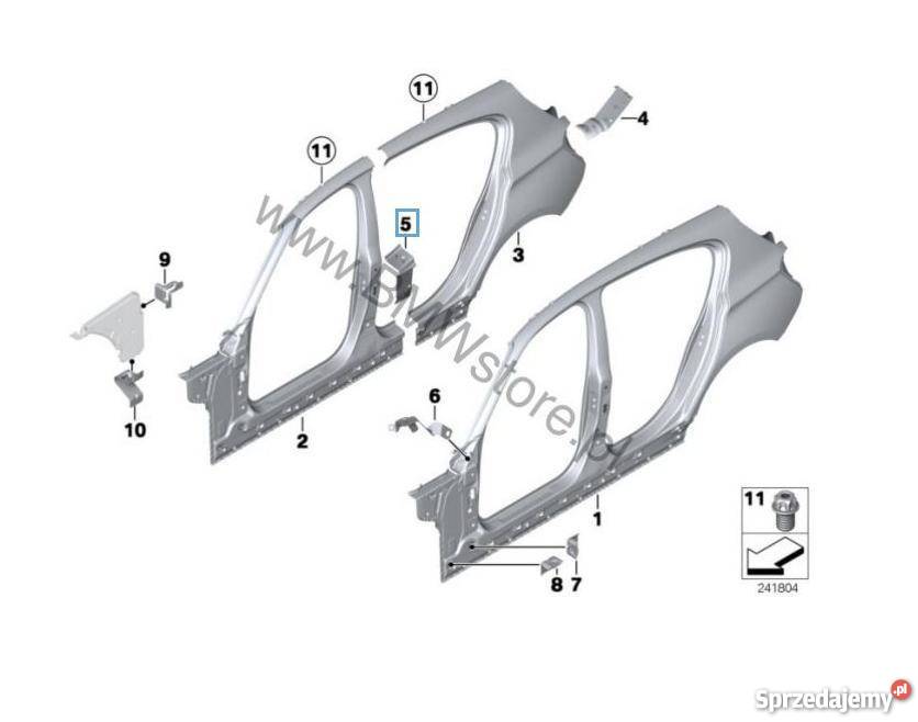 BMW F20 F20N blacha wzmacniająca progu lewa Pilzno sprzedam