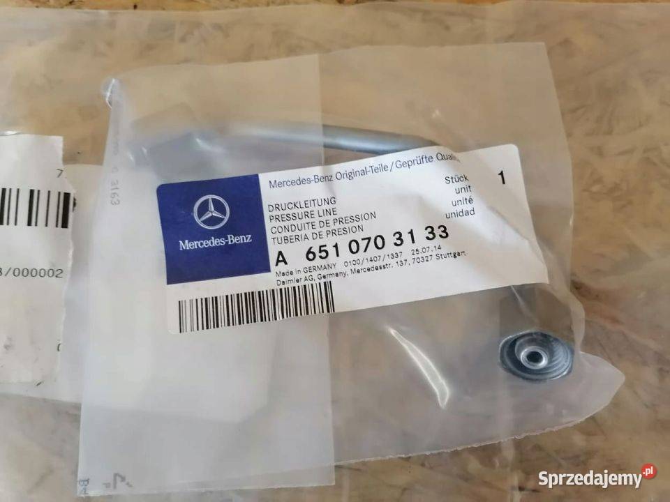 Rurka Przewód Wtrysku MercedesBenz GLE W166 osobowe Pleszew