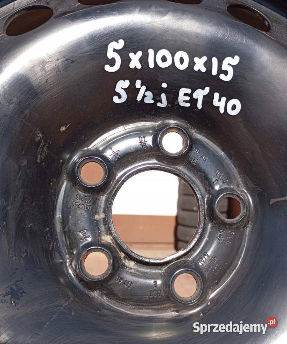1 x Felga stalowa Volkswagen OE 2q0601027 55 x15 Skołoszów