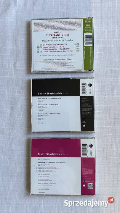 Dimitry Shostakovich3 plyty CD Lublin