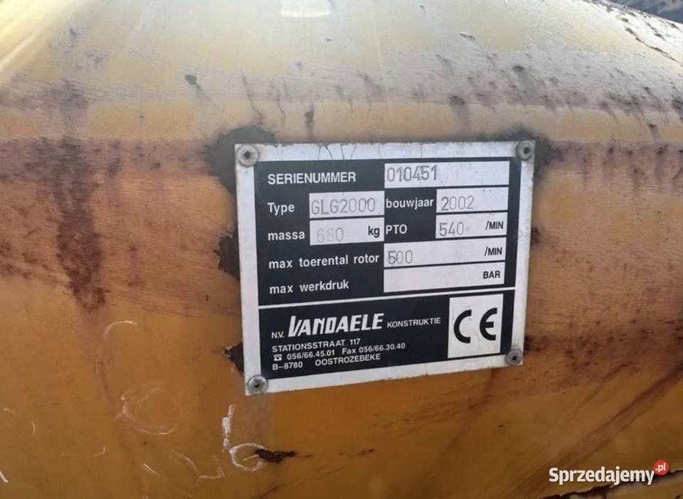 Rozsiewacz Rolniczy Vandaele Do Naprawy