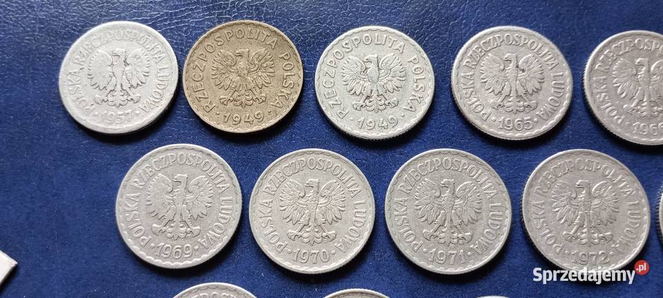 Stare monety 1 złoty Zestaw 23 monet PRL Polska Lesko