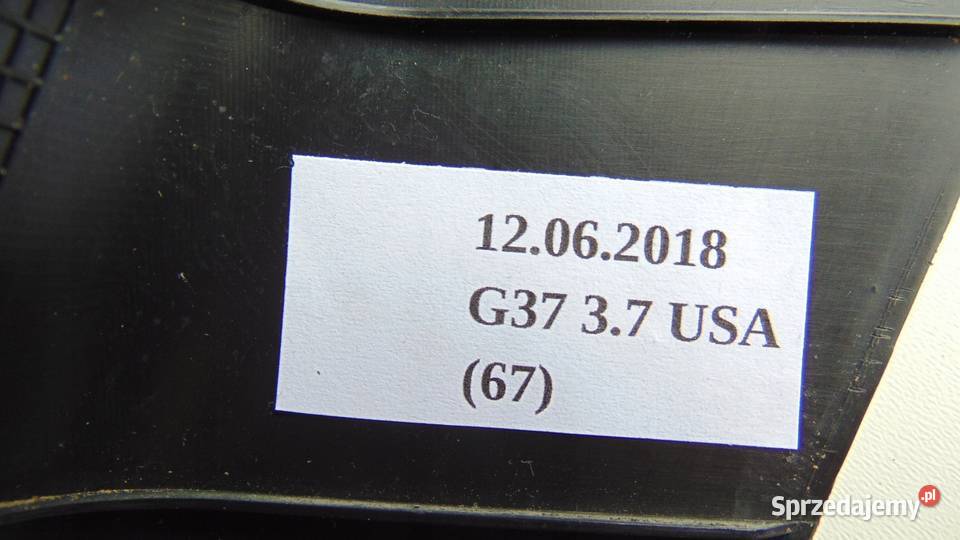 OSŁONA PROGU PRZÓD LEWA PRAWA INFINITI G37