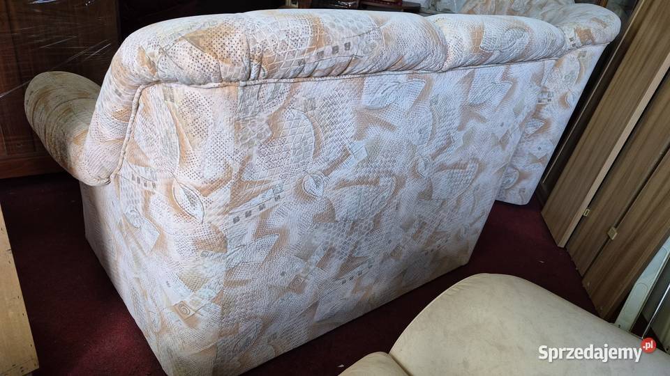 Komplet wypoczynkowy fotel sofa dwuosobowa 112 z 95cm Sypniewo