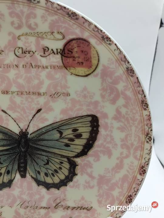 Talerz naścienny kolekcja MOTYLE PARIS rarytas Zamość sprzedam