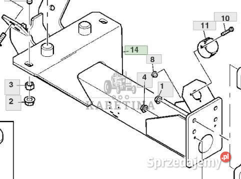 John Deere 9780CTS 9780HM 9780 CTS Zaczep Jastrzębniki