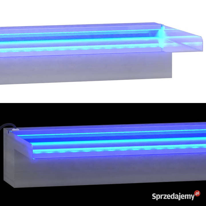 Wylewka do wodospadu z RGB LED stal nierdzewna Dom i Ogród Warszawa sprzedam