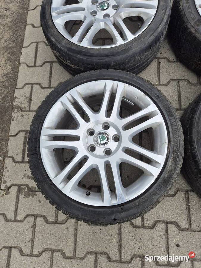 Oryginalne Felgi Skoda Superb II 18x75j 5x112 Średnica 18" mazowieckie Sobienie-Jeziory