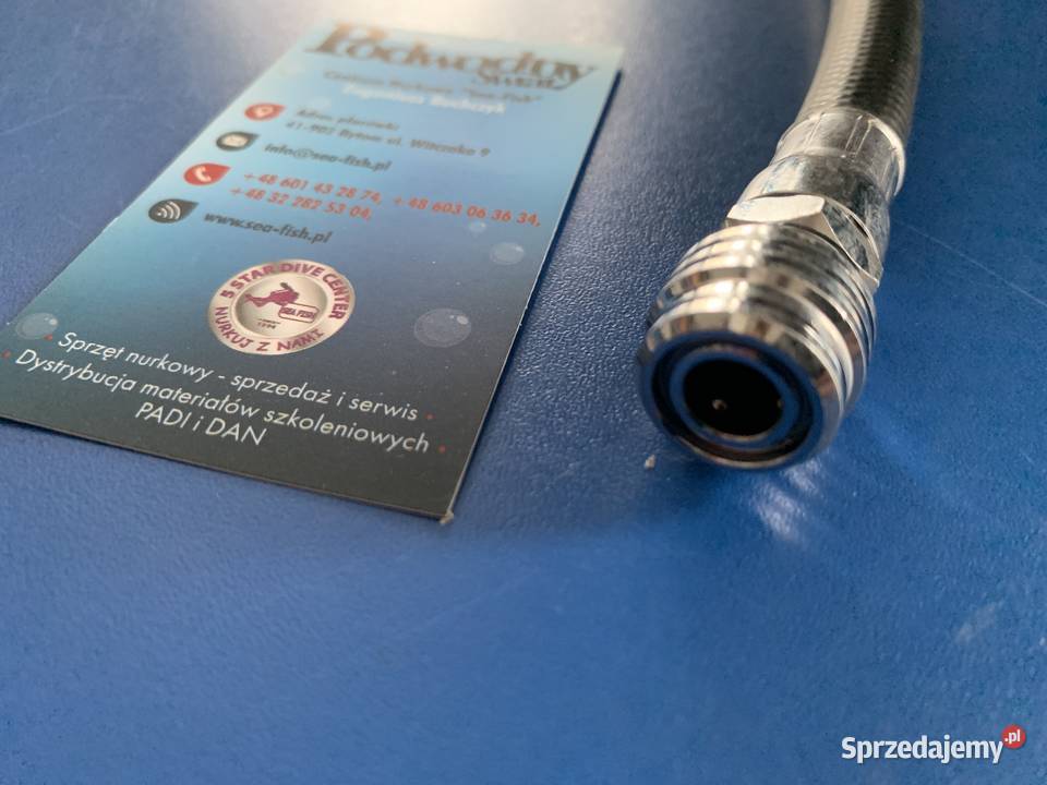 Wąż LP do inflatora jacektu czarny gumowy 55