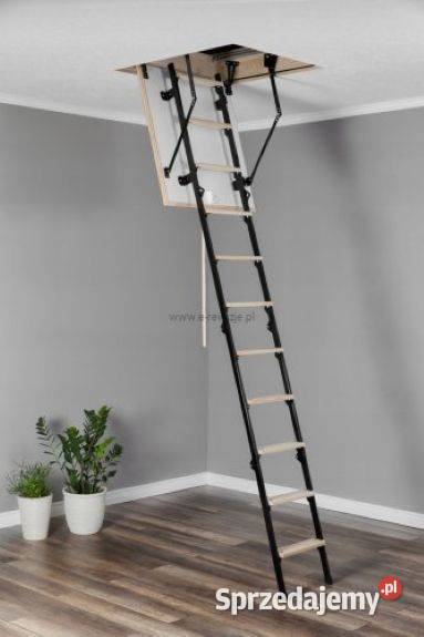 Schody strychowe metalowe 100x60 MINI TERMO Właz dolnośląskie Wrocław