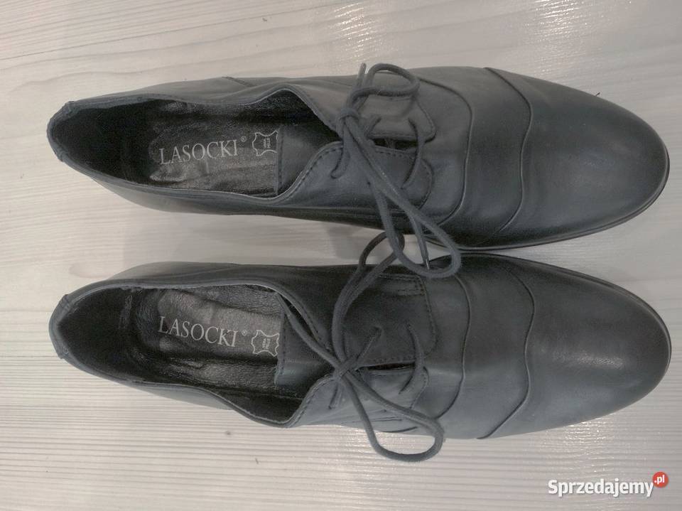 Buty Skórzane Skóra Naturalna Półbuty Oksfordki