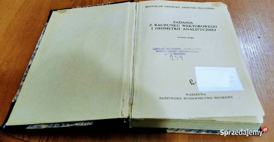 Zadania z rachunku wektorowego i geometrii twarda Gdańsk