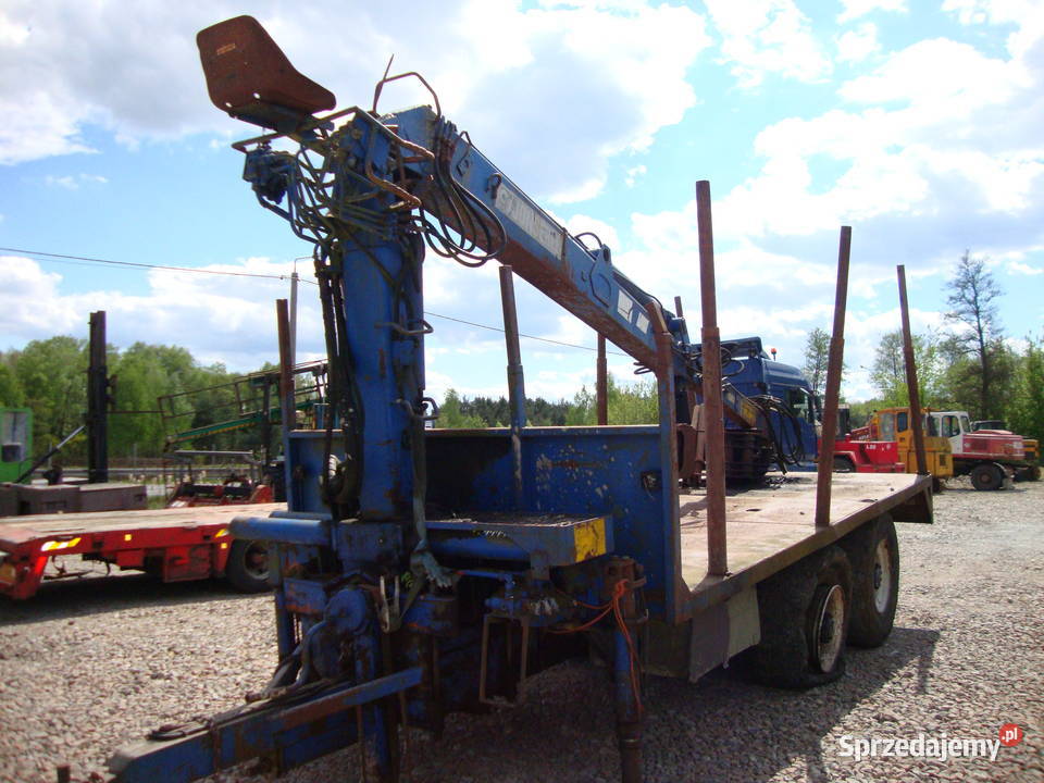 przyczepa leśna z HDS 7 metrów Czaplinek