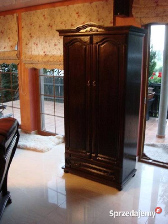 Stylowa Komoda 160 i Szafa 90 Orzech Wenge Meble do salonu Nowe Miasto Lubawskie