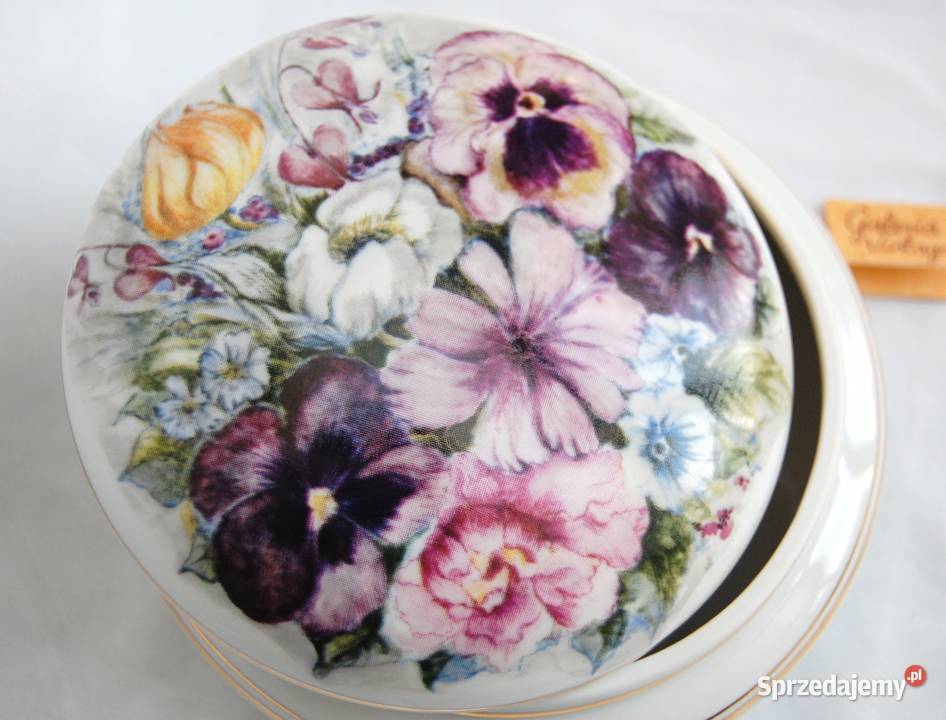 Bombonierka szkatułka porcelana Ćmielów vintage sprzedam