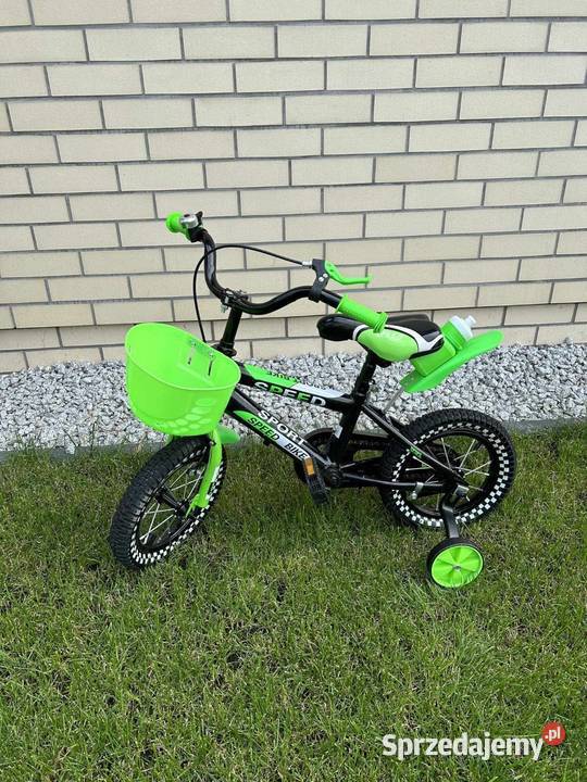 Rowerek 12 speed sport niebieski zielony 12" Szczecin