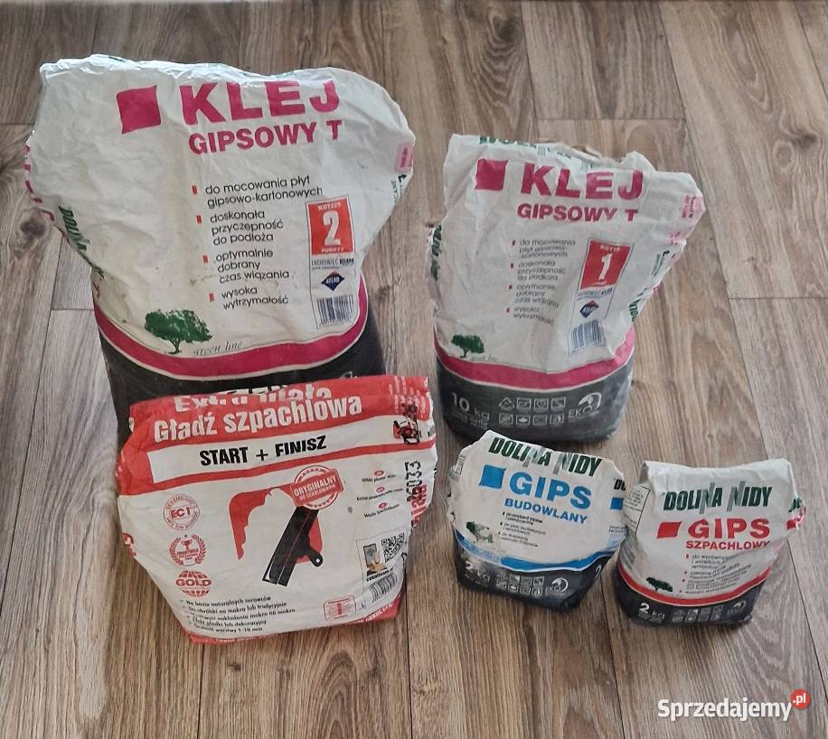 Klej gipsowy gip budowlany gips szpachlowy gładź Kraków