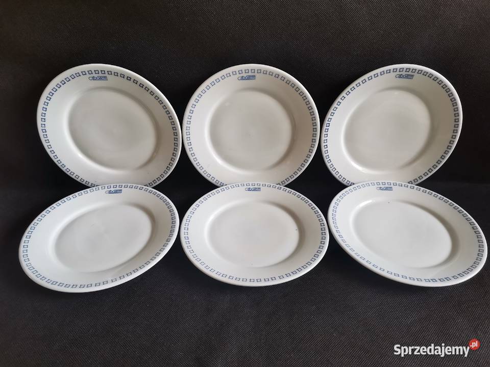 Stare nieużywane talerze deserowe porcelana Siemianowice Śląskie