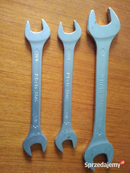 Zestaw 3 kluczy płaskich calowych BETA Szczecin
