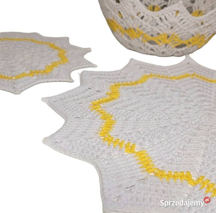 Komplet serwetek z miseczką na słodycze Krzywaczka