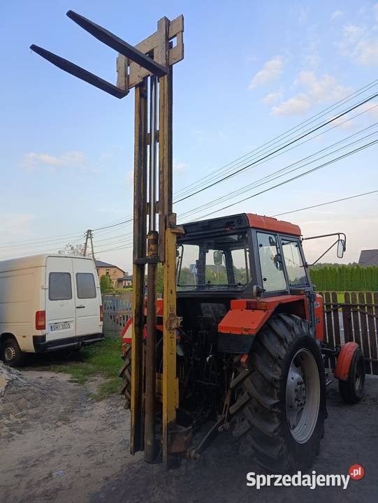 Maszt do ciągnika widlak na TUZ śląskie Orzesze