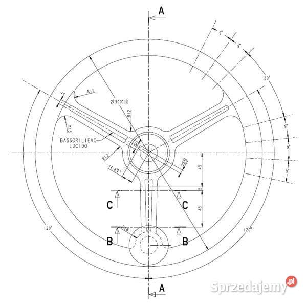 Kierownica do kolumn SauerDanfoss OTPB 300 mm Kamionna