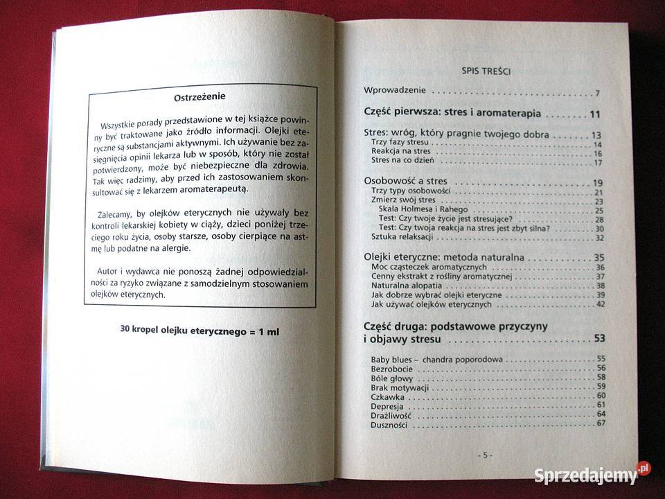 Aromaterapia na stres J P Willem książka polska sprzedam