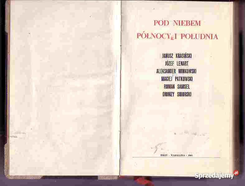 3123 POD NIEBEM PÓŁNOCY I POŁUDNIA JANUSZ KRASIŃ Czyrna