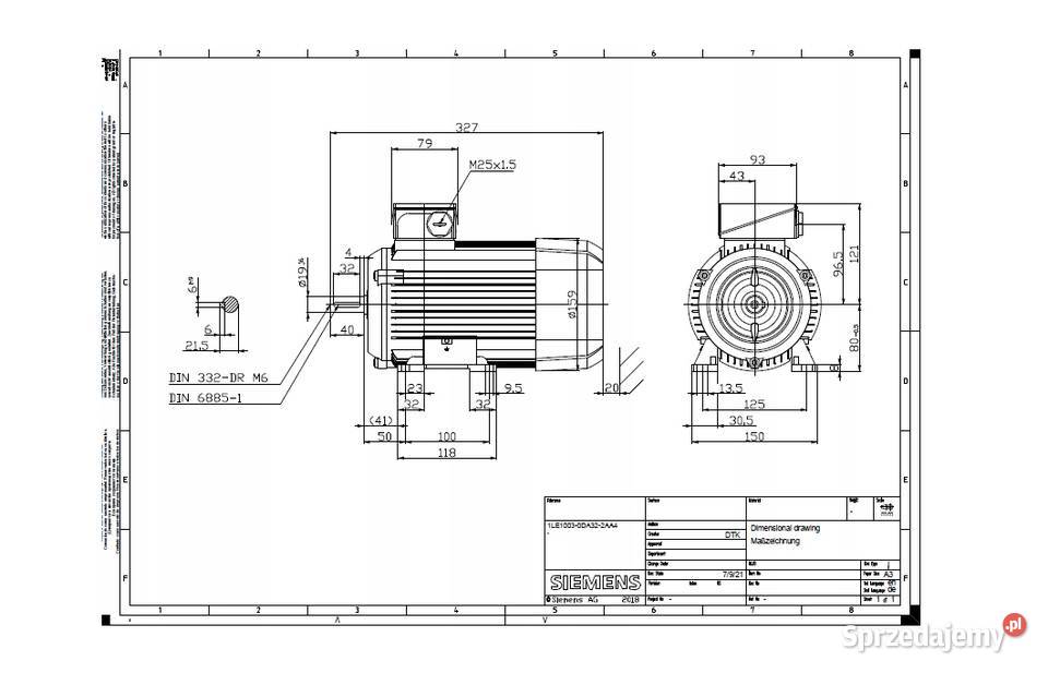 SILNIK ELEKTRYCZNY 11kW 3000obrmin B3 230400V Sklep Czarnylas