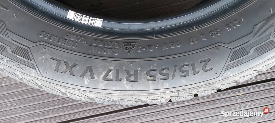 Opony zimowe BARUM POLARIS 5 21555R17 z 2023r mazowieckie Słupno