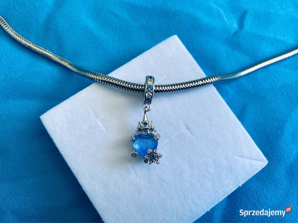 nowa cyrkoniowa zawieszka charms beads zamek