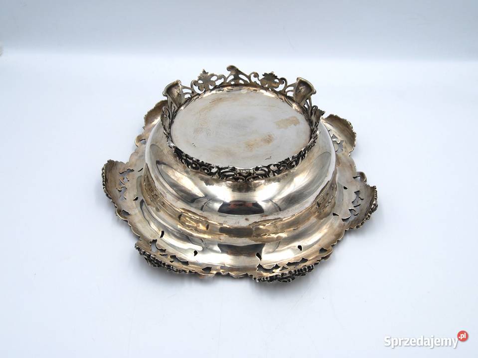 Duża piękna głęboka misa srebro pr 925 Anglia Poznań