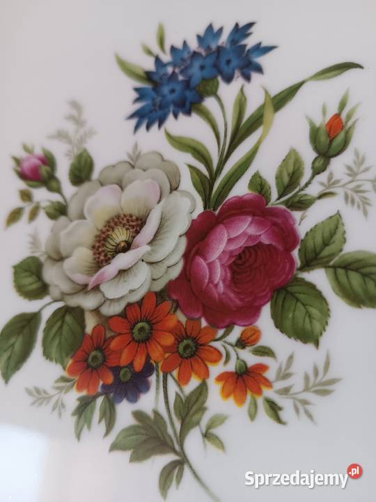 Talerze dekoracyjne porcelana funstenberg Gorlice