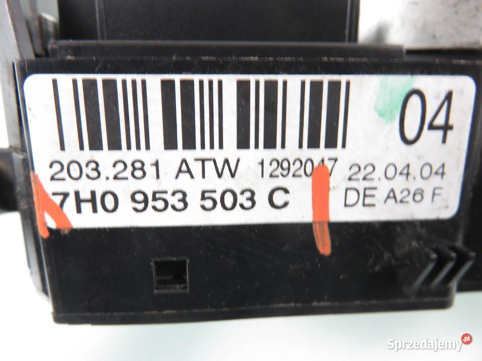 PRZEŁĄCZNIK ZESPOLONY VW TRANSPORTER T5 osobowe małopolskie