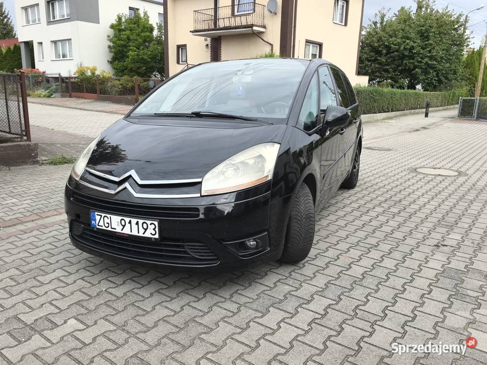 Citroen C4 Grand Picasso 20 140 2008 uszkodzony czarny lubuskie Świebodzin