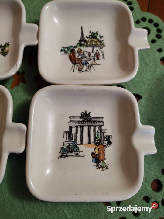 Popielniczki Vintage ręcznie malowane Antyki, Sztuka, Kolekcje Legnica sprzedam