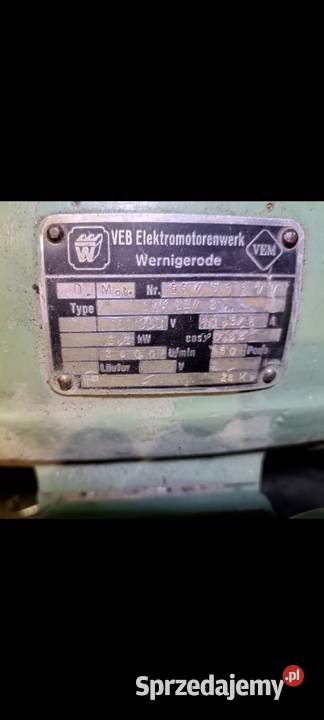 Szlifierka stołowa 380 V 22 kw Veb niemiecka mazowieckie Rusinów