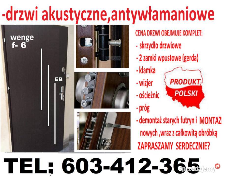 Drzwi z montażem wewnątrzklatkowe wejściowe z Drzwi zewnętrzne Bytom