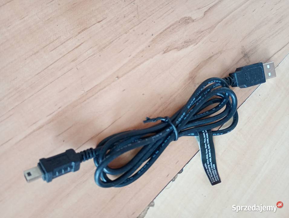 kabel przewód USB mini czarny sprzedam