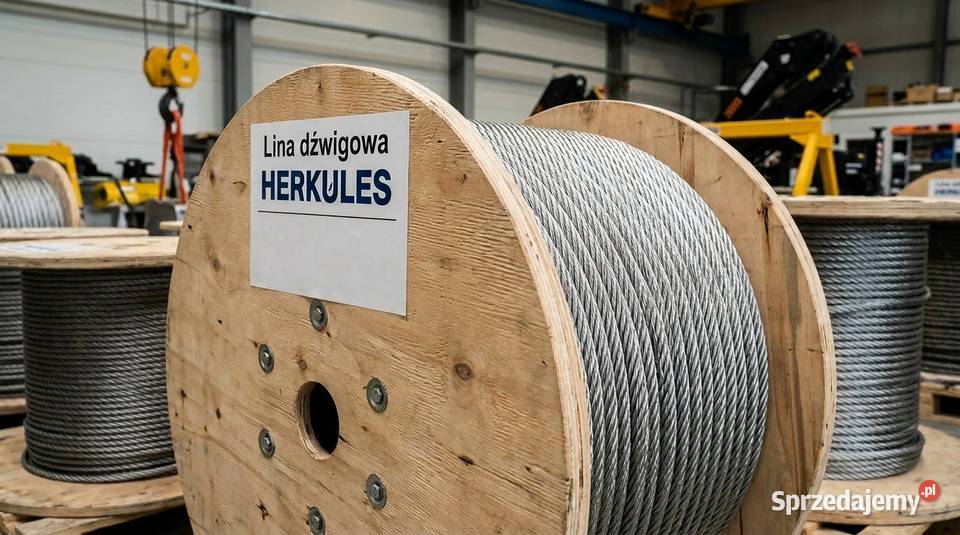 Lina Herkules do dźwigu AD28 średnica 19mm 190m Rok produkcji 2023 Dźwigi, podnośniki Toruń