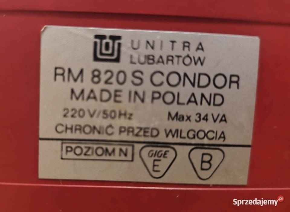 Sprzedam radiomagnetofon Condor RM 820S